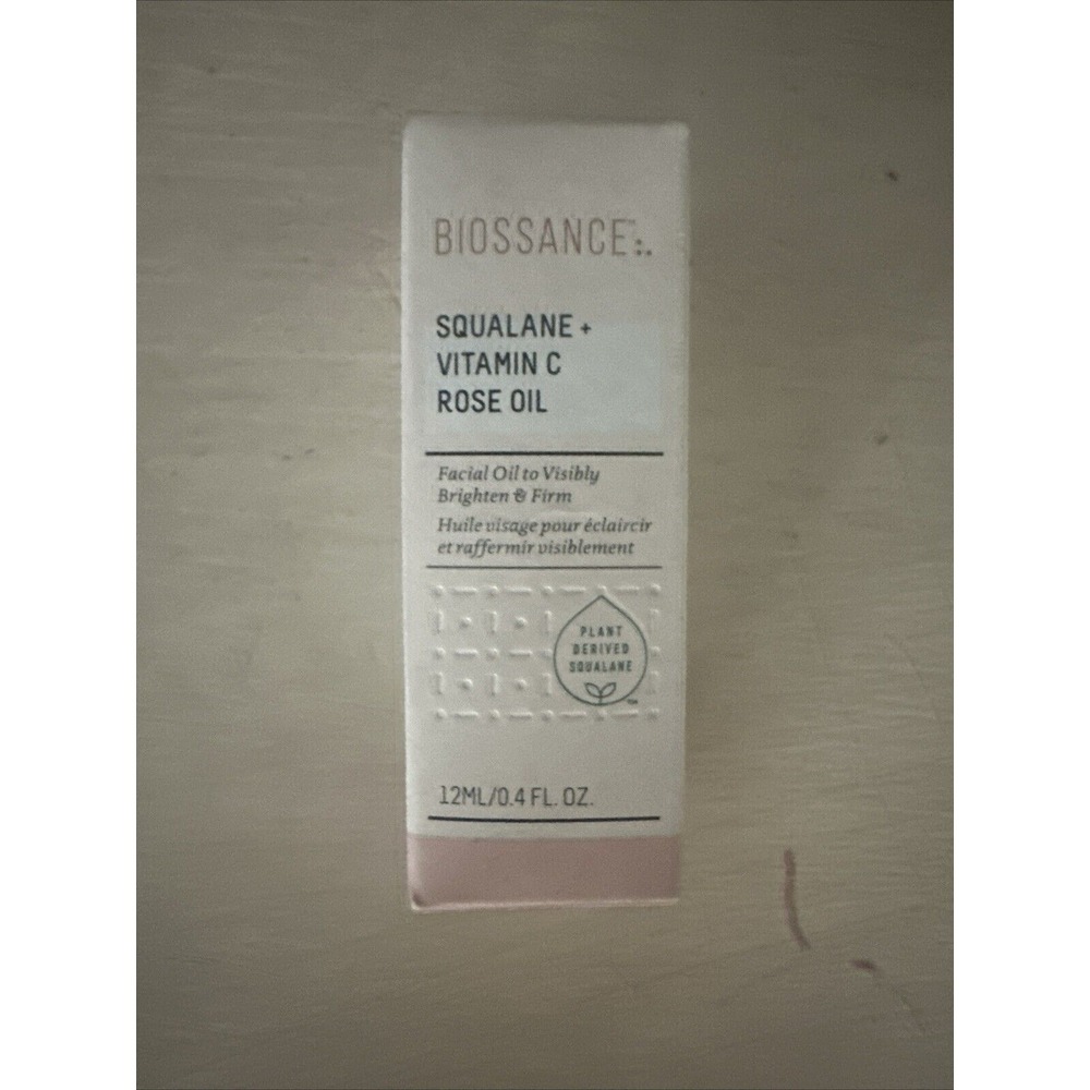 Biossance Squalane + Vitamin C Rose Oil‎ 0.4 oz /12 ml